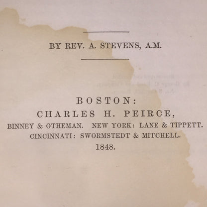 Memorials of the Introduction of Methodism into the Eastern States - Rev. A. Stevens - 1848