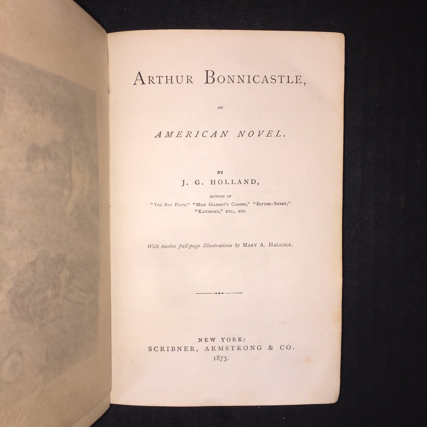 Arthur Bonnicastle - J. G. Holland - 1873