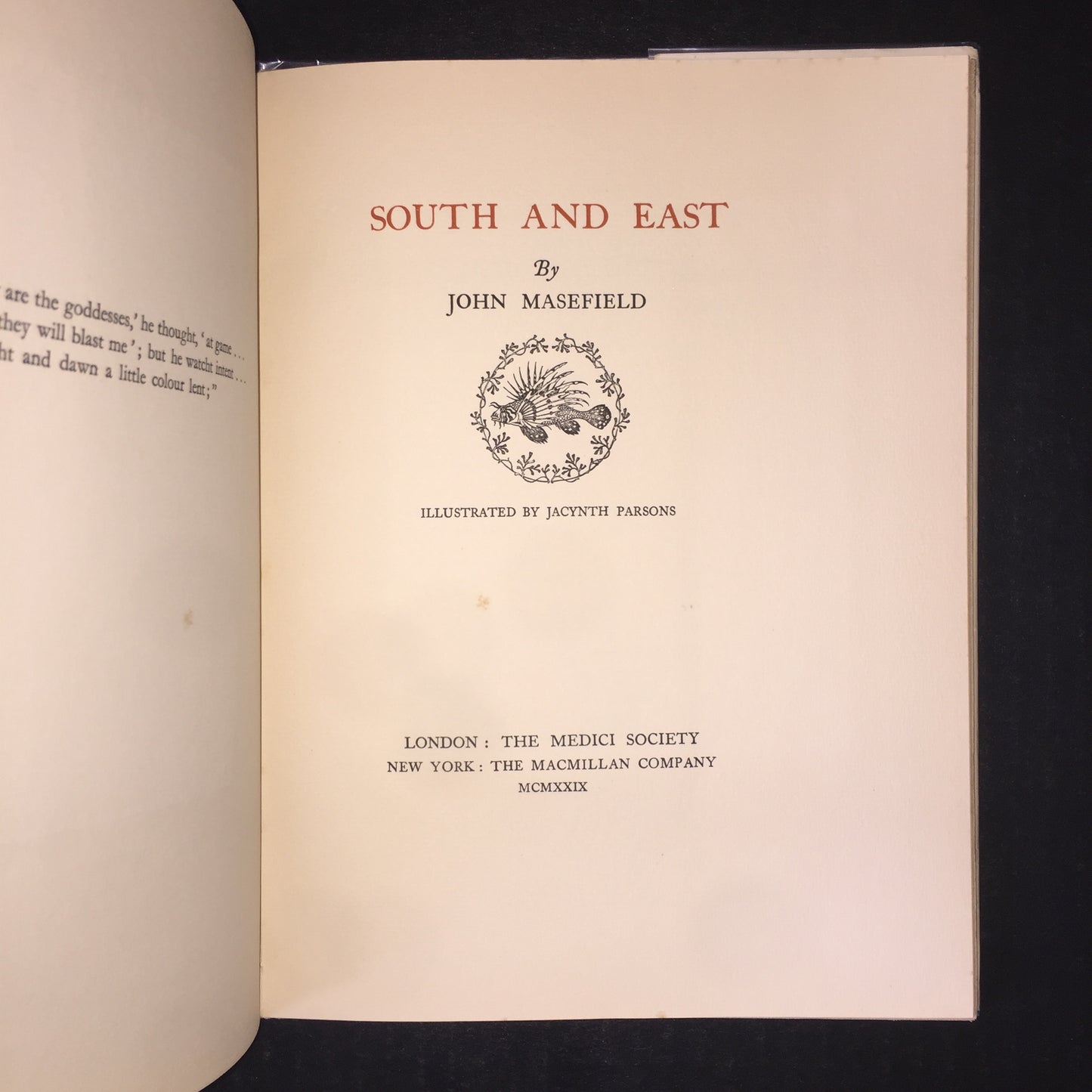 South and East - John Masefield - Limited Edition - 1929