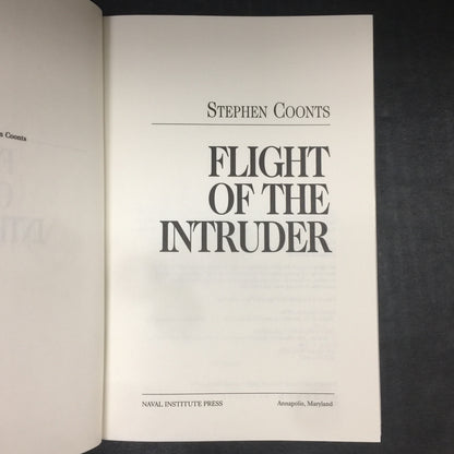 Flight Of The Intruder - Stephen Coonts - First Printing - 1986