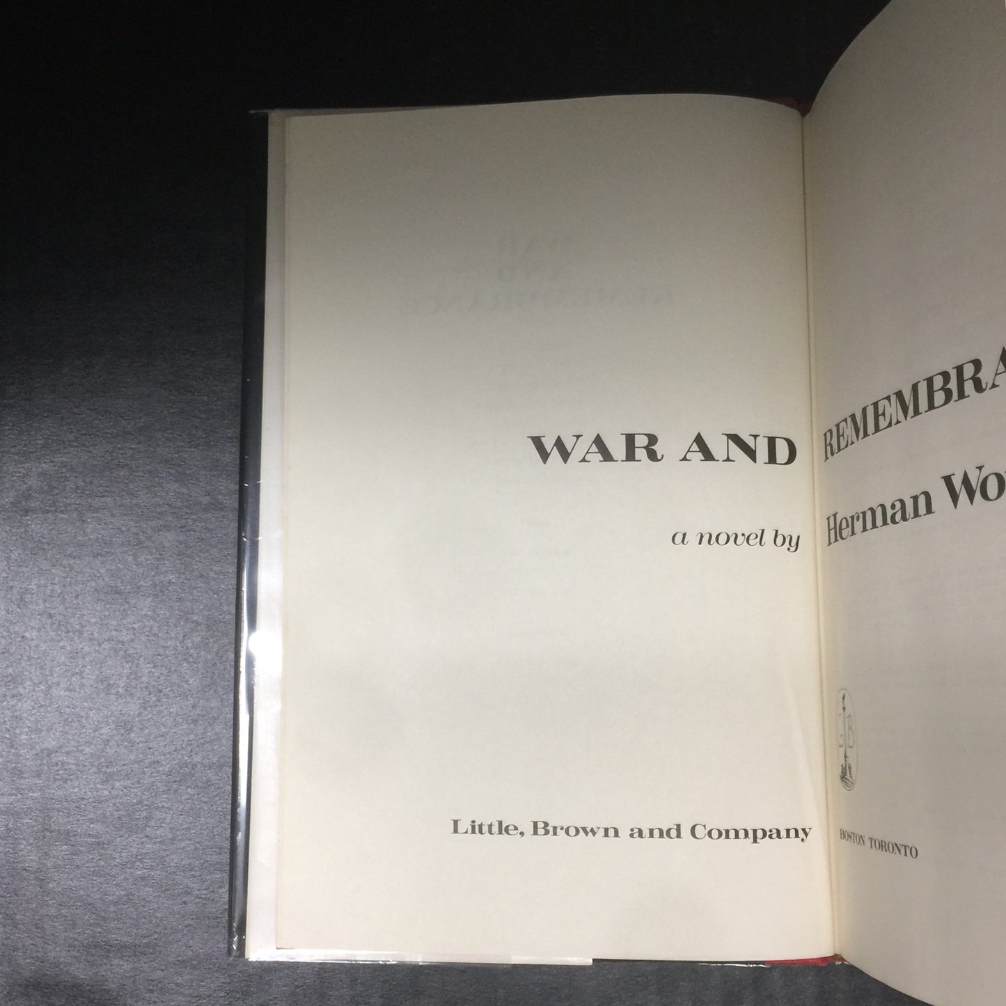 War and Remembrance - Herman Wouk - First Trade Edition - 1978