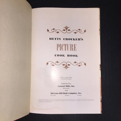 Betty Crocker's Picture Cook Book - General Mills - 1st Edition - 2nd Print - 1950