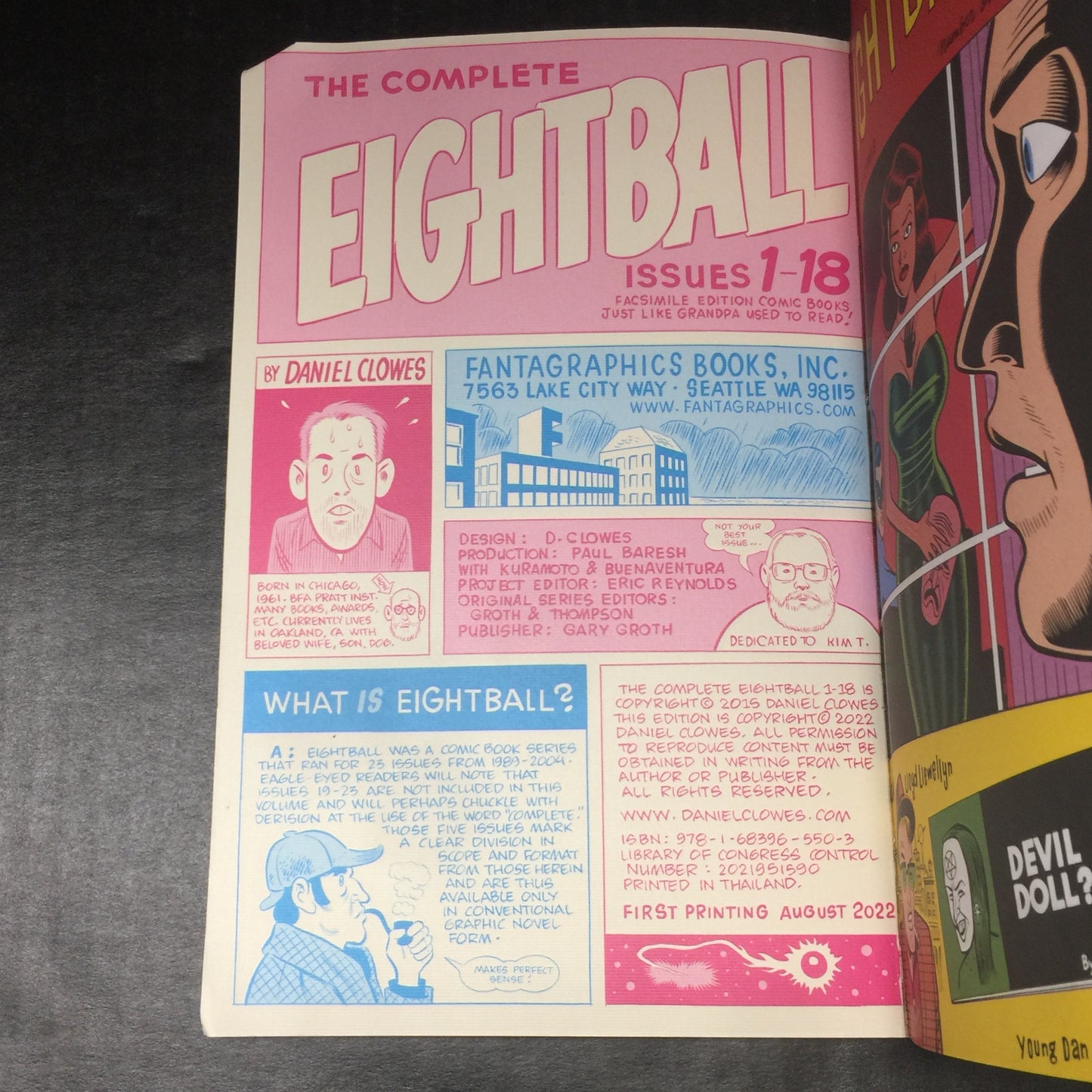 The Complete Eightball - Daniel Clowes - First Printing - 2022