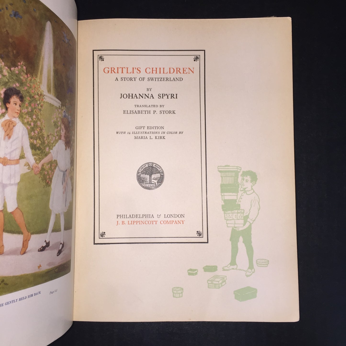 Gritli's Children: A Story of Switzerland - Johanna Spyri - 1924