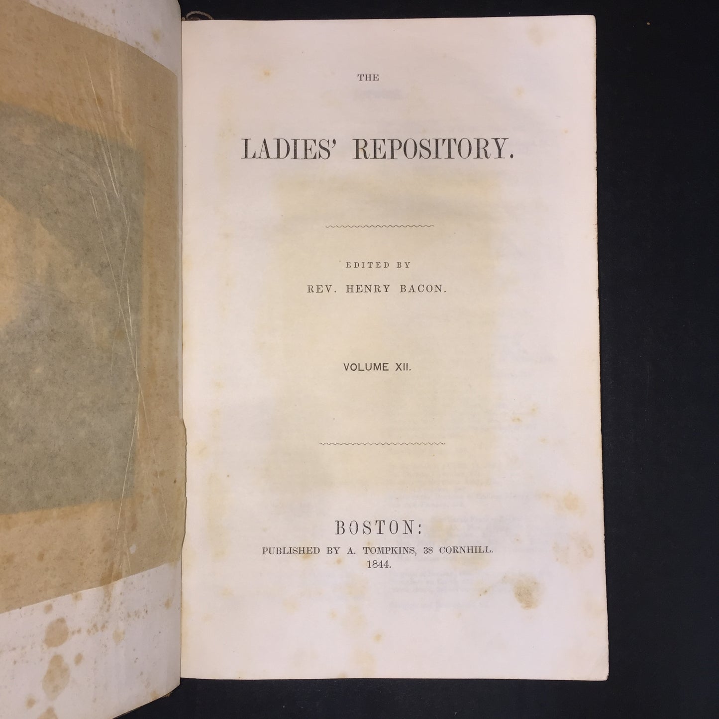 The Ladies' Repository - Rev. Henry Bacon - July 1943 through May 1844 - 1844