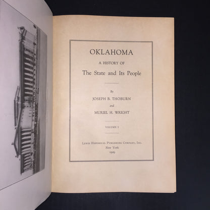 Oklahoma: A History - Joseph B. Thoburn and Muriel H. Wright - Volume 1 of 4 - 1929