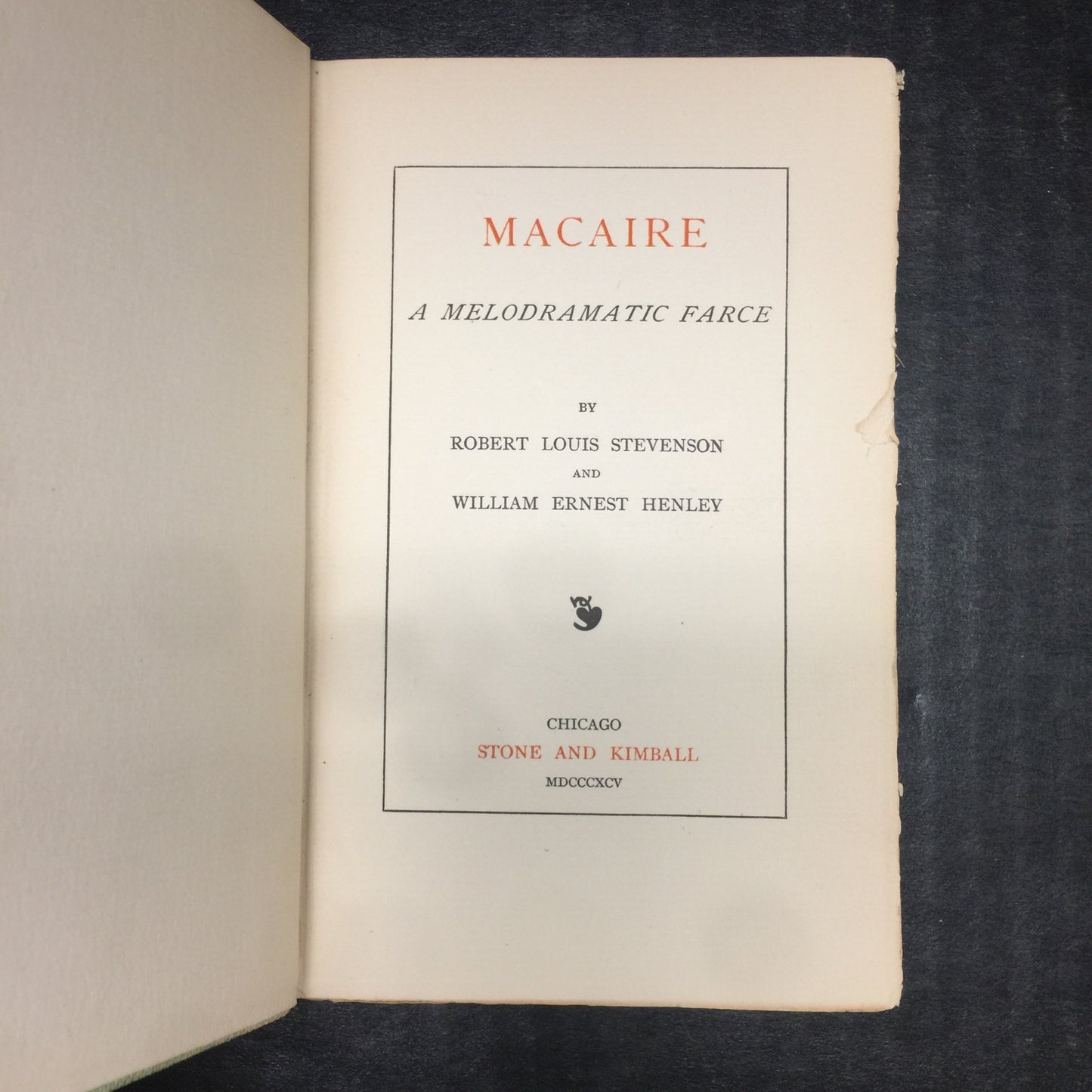 Macaire - Robert Louis Stevenson and William Ernest Henley - 1895