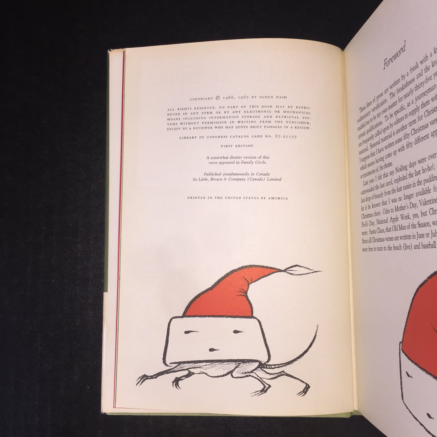 Santa Go Home - Ogden Nash - 1st Edition - 1967