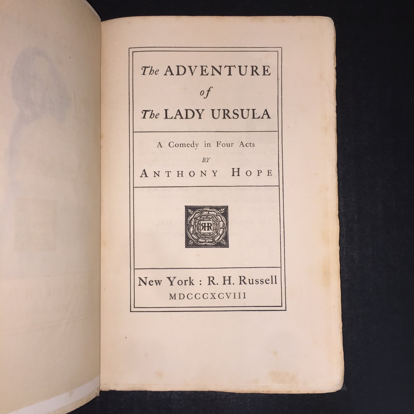 The Adventure of the Lady Ursula - Anthony Hope - 1st Edition - 1898