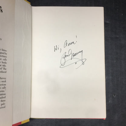 The Rest of the Story - Paul Harvey - Signed by Author - 1977