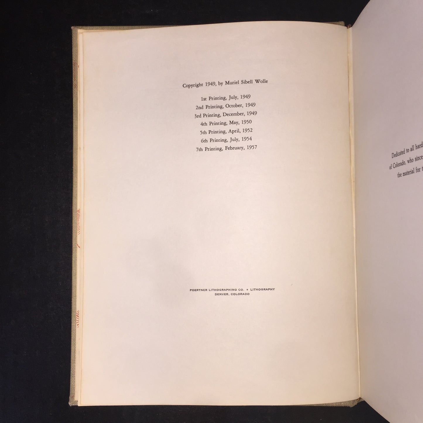 Stampede to Timberline - Muriel Wolle - Signed - 1953