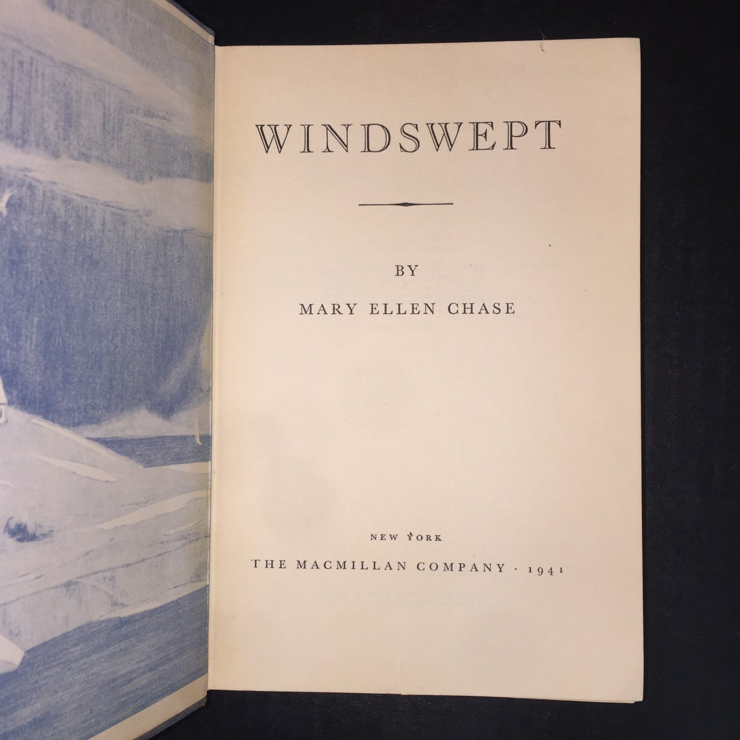 Windswept - Mary Ellen Chase - Missing Front Free End Paper - 1941