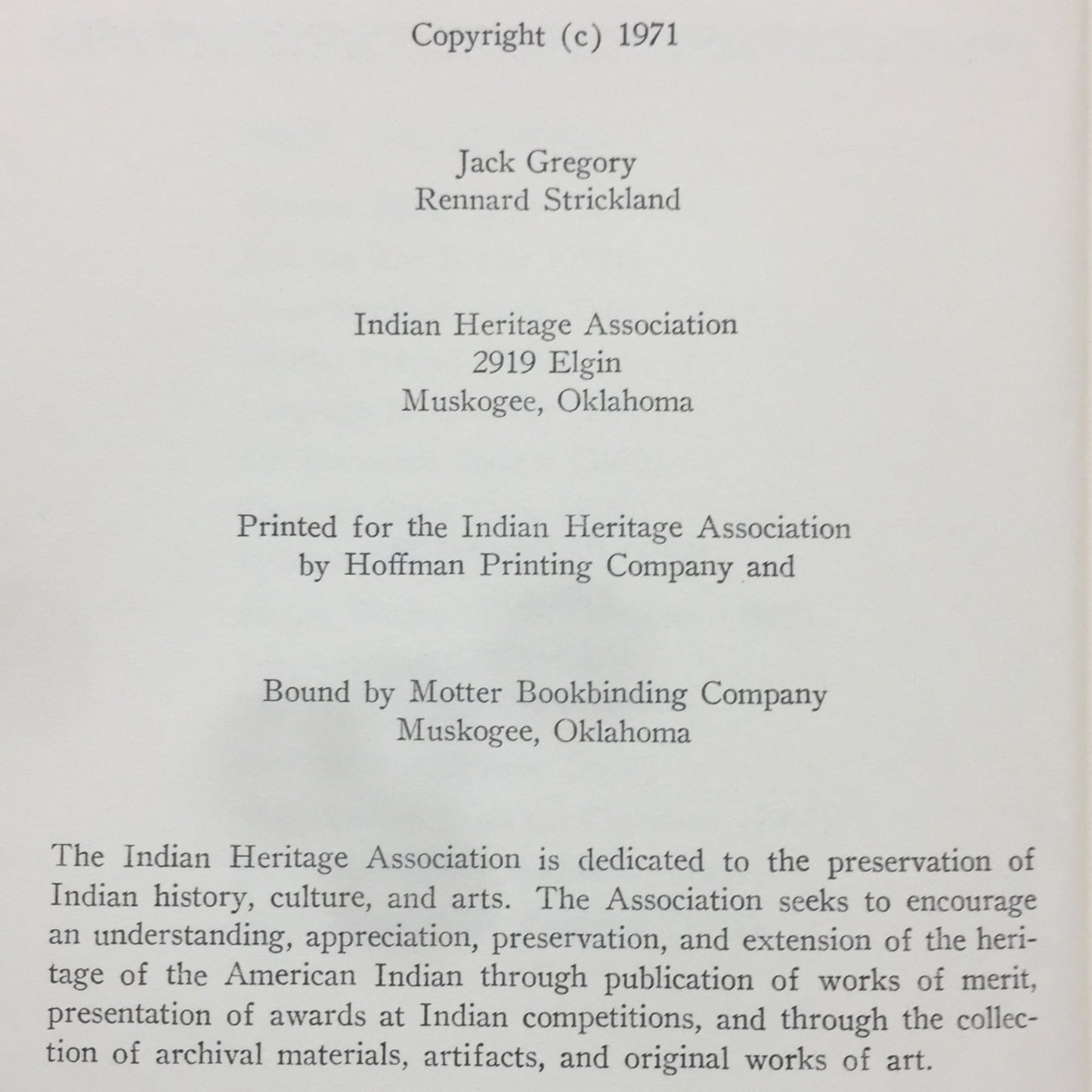 Hell On The Border - Jack Gregory and Rennard Strickland - Signed by Both Authors - Limited Edition - 1971