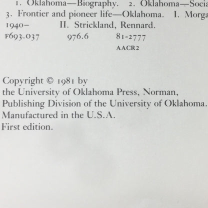 Oklahoma Memories - Anne Hodges Morgan and Rennard Strickland - Signed by Both Authors - First Edition - 1981