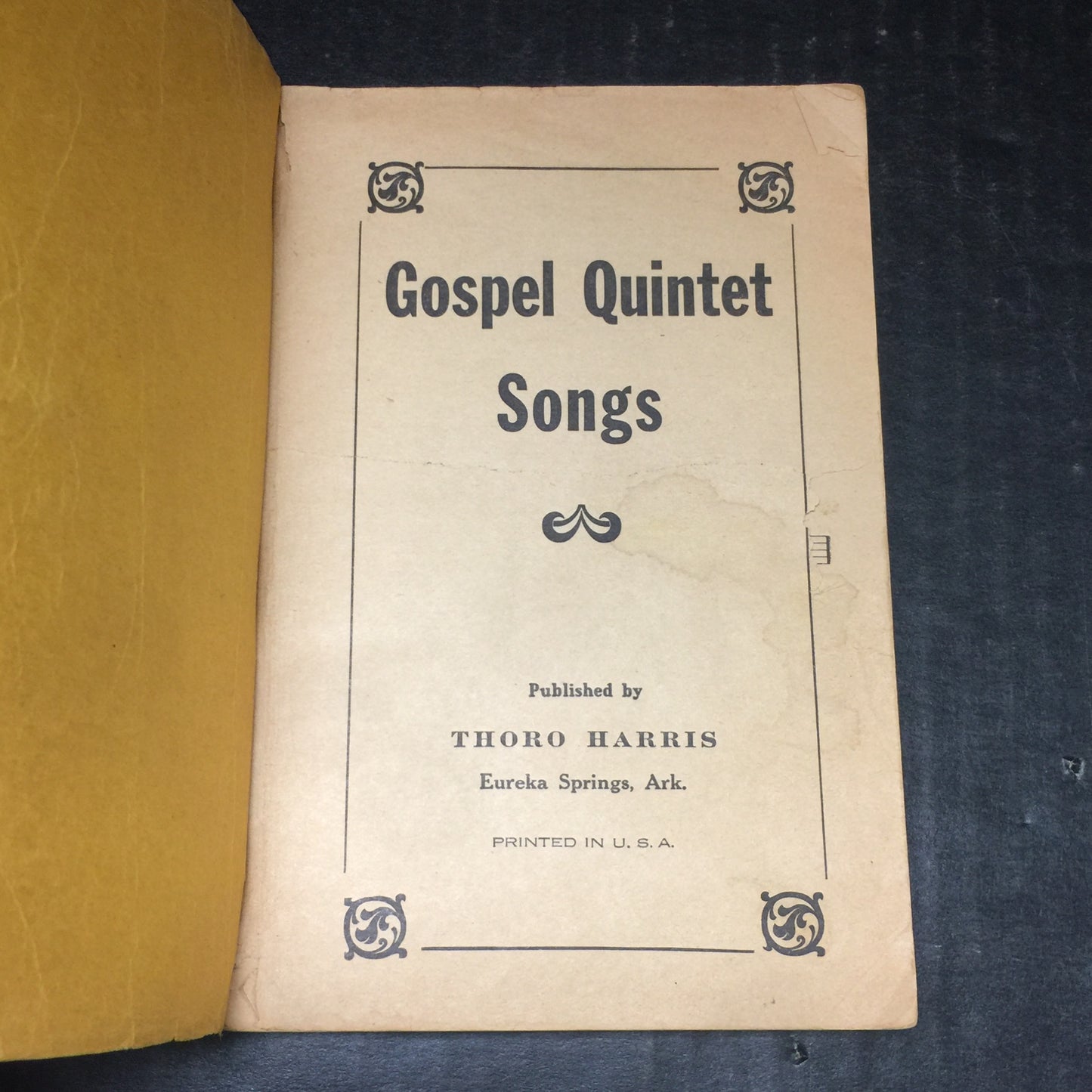 Gospel Quintet Songs - Thoro Harris