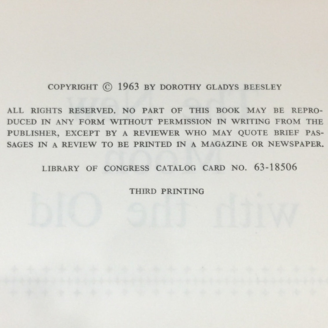 The New Moon with the Old - Dodie Smith - Third Printing - 1963