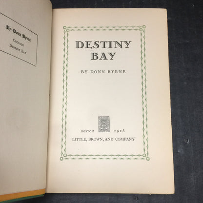 Destiny Bay - Donn Byrne - 1928