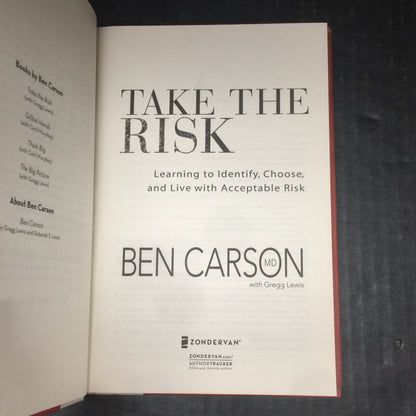 Take The Risk - Ben Carson - Signed by Author - 2008