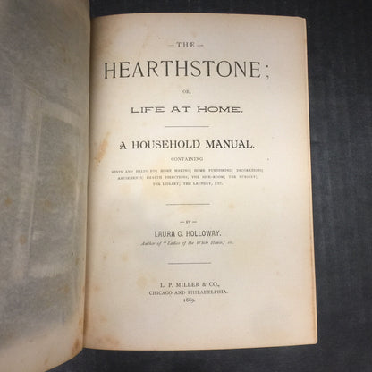 The Hearthstone - Laura C. Holloway - Spine Damage - 1889