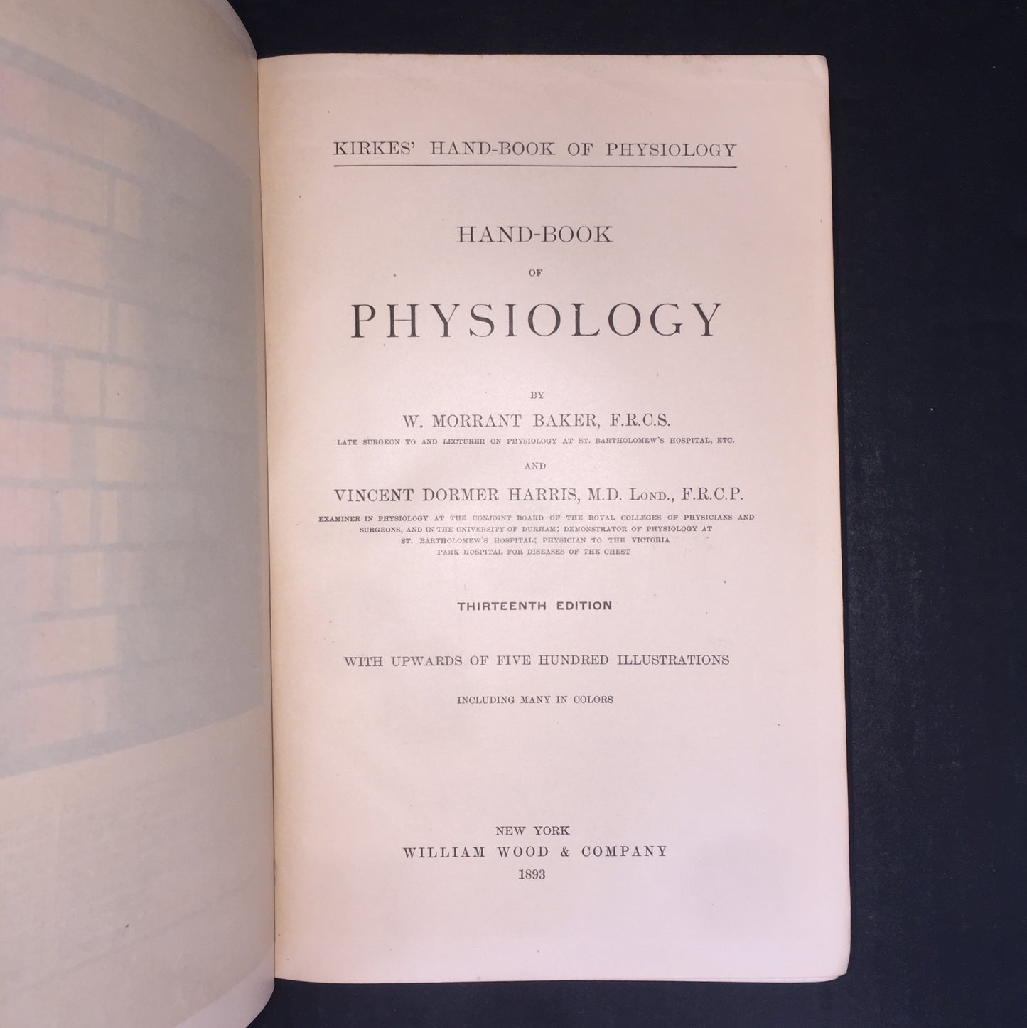 Hand-Book of Physiology - W. Morrant Baker - 1893