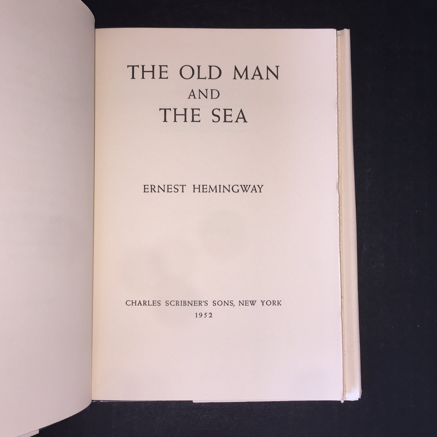 The Old Man and The Sea - Ernest Hemingway - 1952 - Book Club Edition