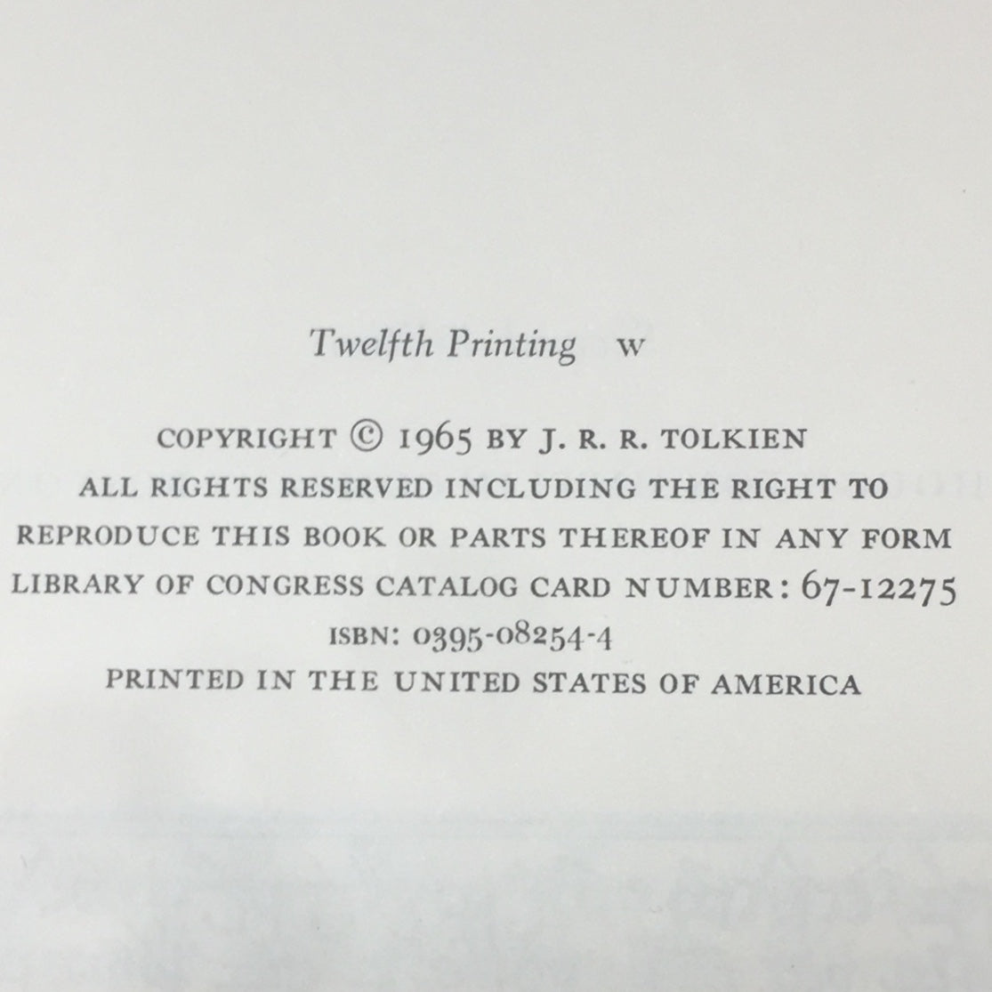 The Lord of the Rings Set - J.R.R. Tolkien - Revised Edition - Second Edition - 1965