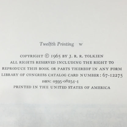 The Lord of the Rings Set - J.R.R. Tolkien - Revised Edition - Second Edition - 1965