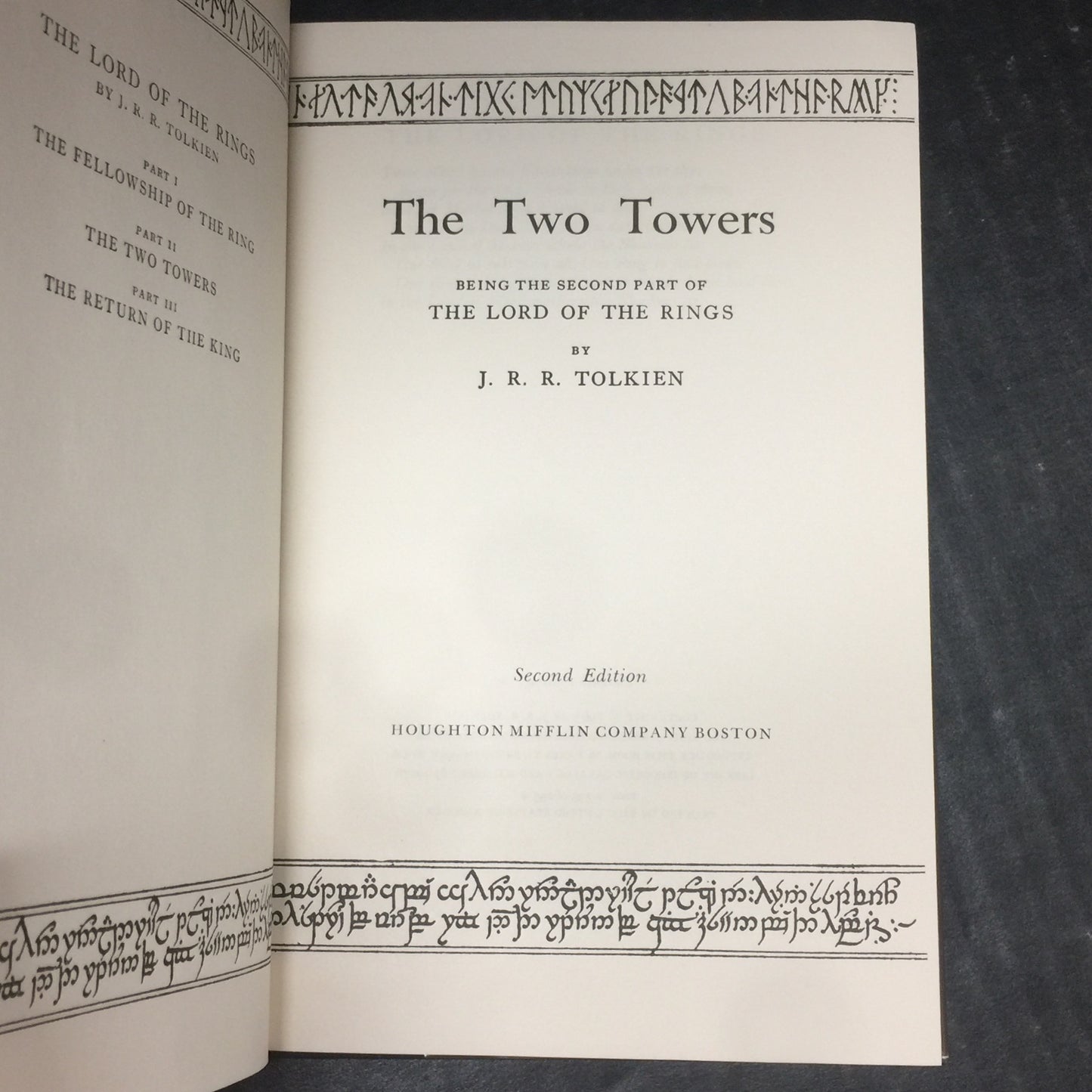 The Lord of the Rings Set - J.R.R. Tolkien - Revised Edition - Second Edition - 1965