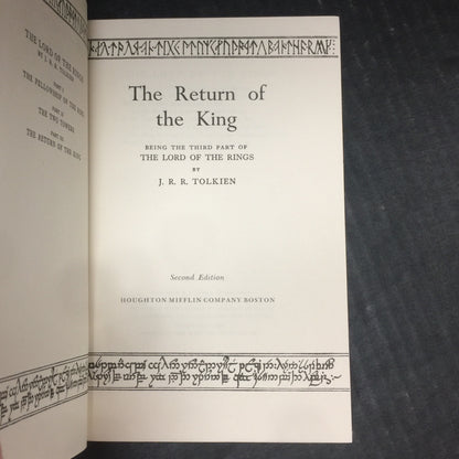 The Lord of the Rings Set - J.R.R. Tolkien - Revised Edition - Second Edition - 1965