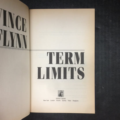 Term Limits - Vince Flynn - First Printing - 1998