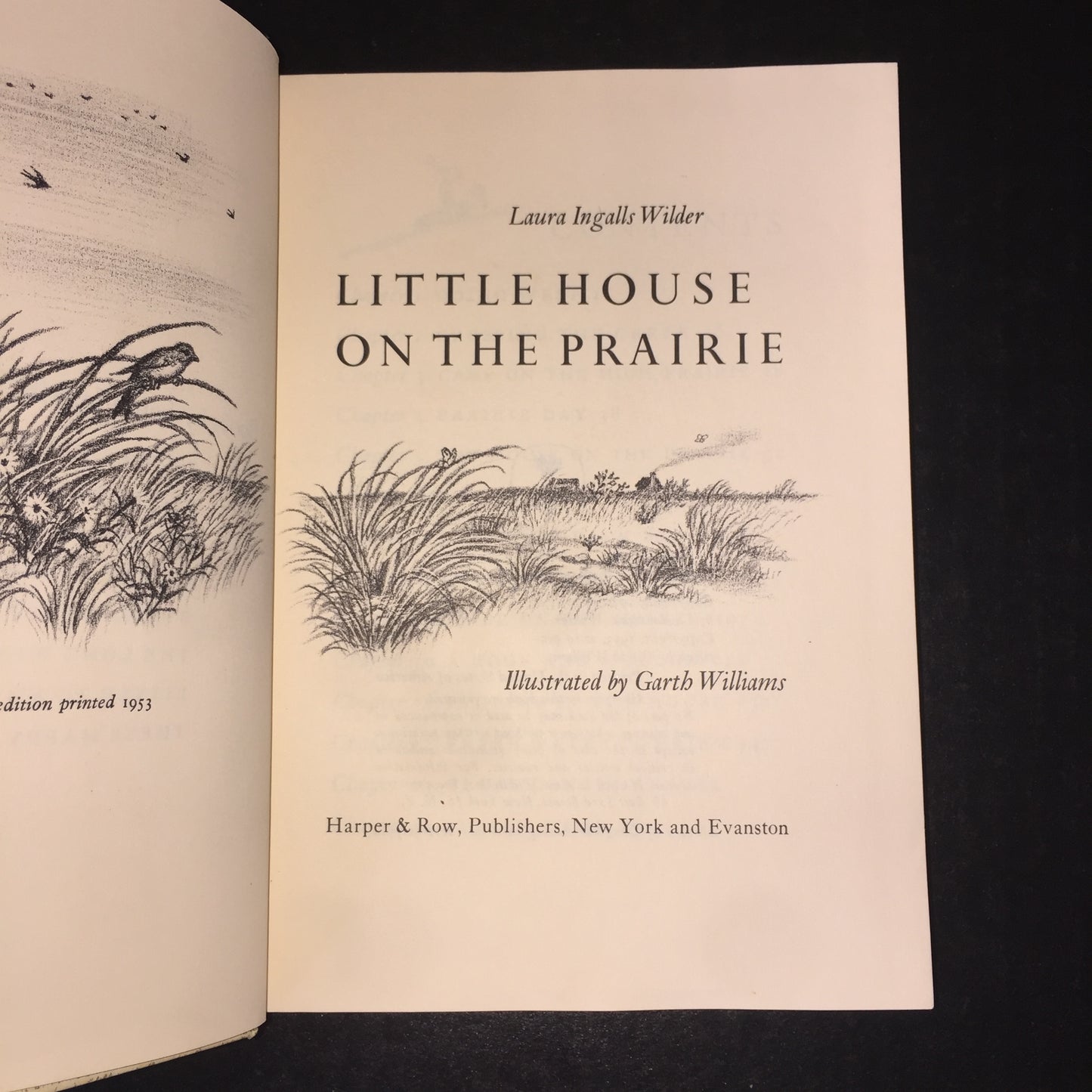 Little House on the Prairie - Laura Ingalls Wilder - Later Reprint - 1953