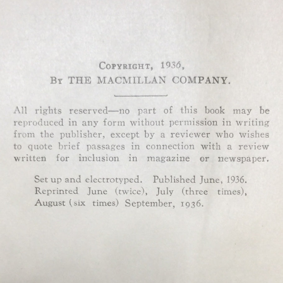 Gone With The Wind - Margaret Mitchell - Fourteenth Print - 1936