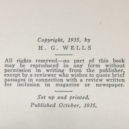 Things To Come - H.G. Wells - 1935