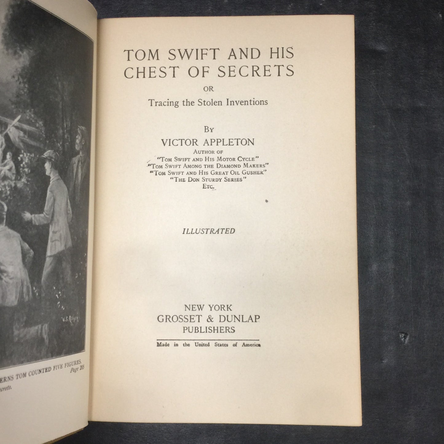 Tom Swift And His Chest Of Secrets - Victor Appleton - First Edition - 1925