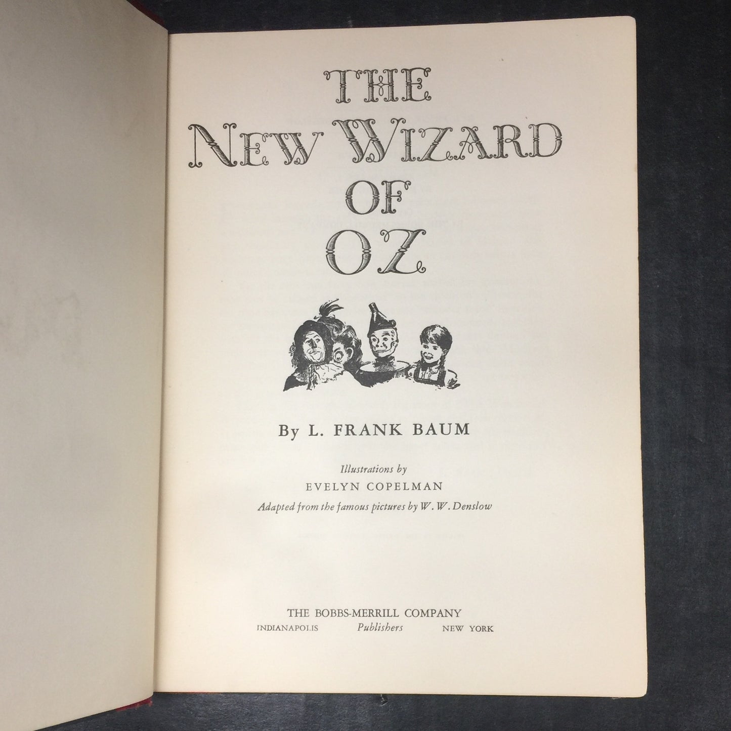 The Wizard Of Oz - L. Frank Baum - No Dust Jacket - Spine Damage - 1944