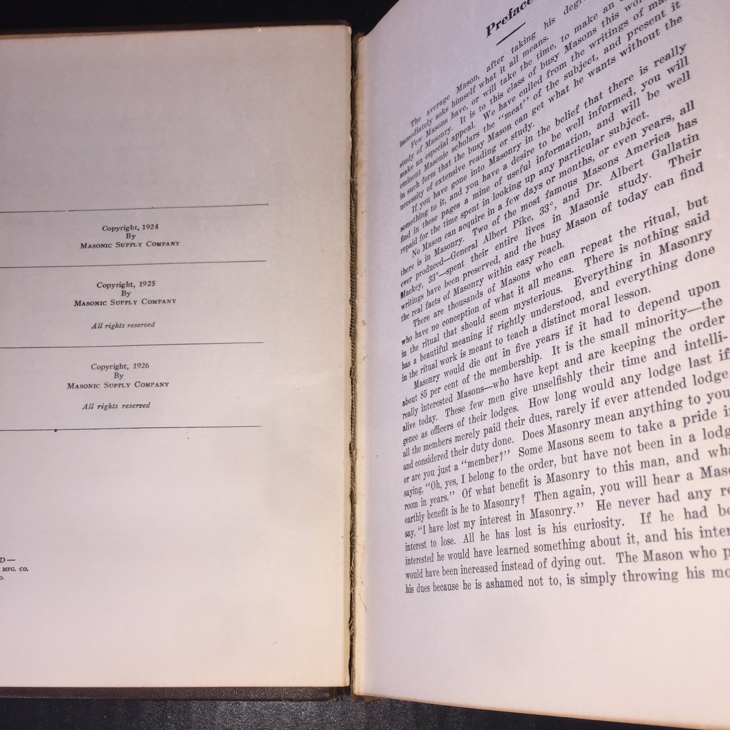 Masonry Defined - Dr. Albert G. Mackey - 1926