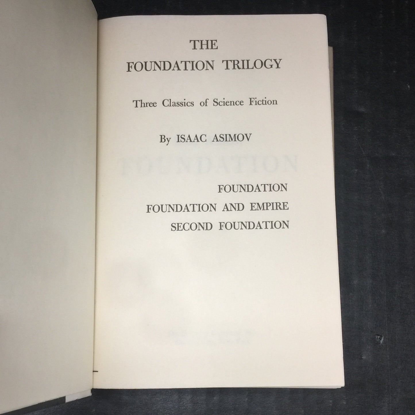 The Foundation Trilogy - Isaac Asimov - Book Club Edition - 1951