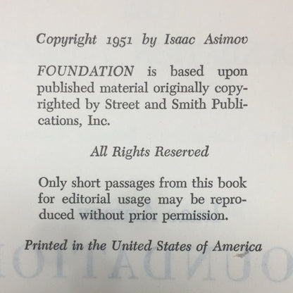 The Foundation Trilogy - Isaac Asimov - Book Club Edition - 1951