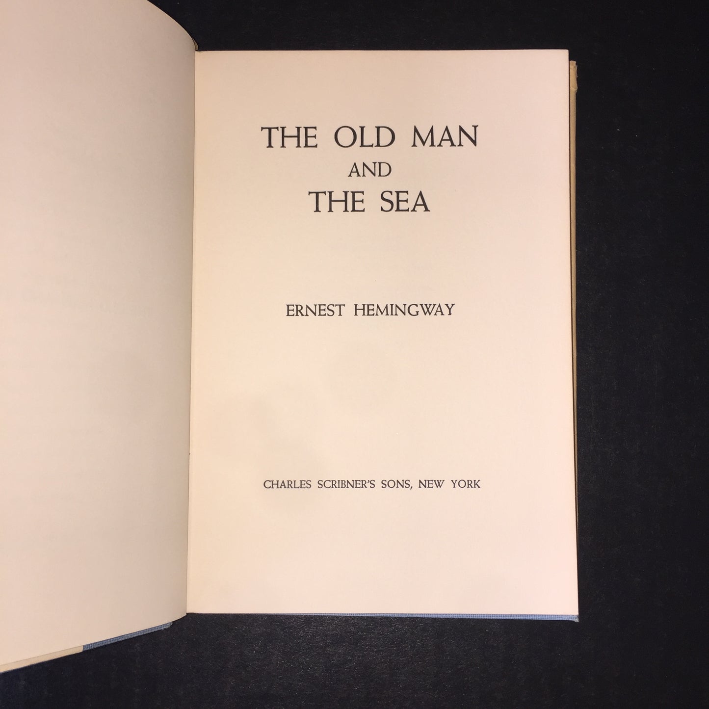 The Old Man and The Sea - E. Hemingway - Reprint - 1962