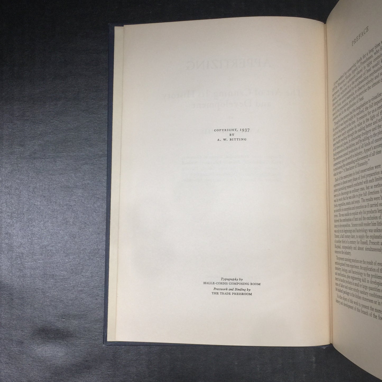 Appertizing or The Art of Canning - A.W. Bitting M.D. - 1937