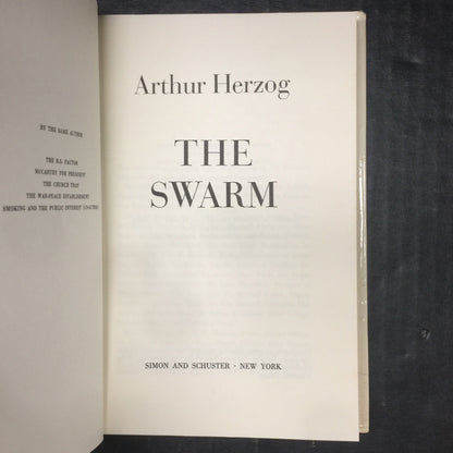 The Swarm - Arthur Herzog - Signed by Author - First Edition - 1974