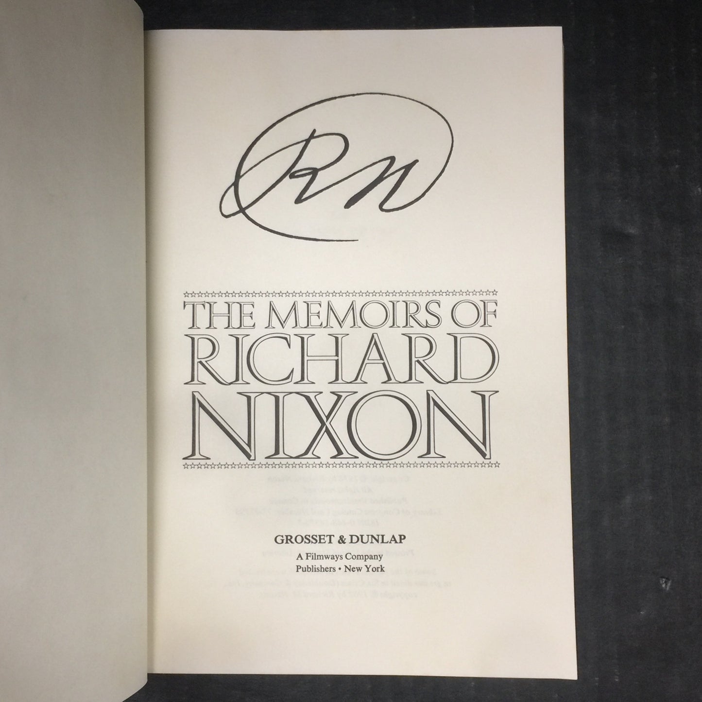 The Memoirs of Richard Nixon - Richard Nixon - Signed by Author - Second Printing - 1978