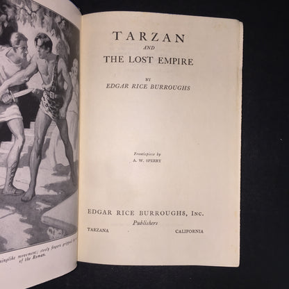 Tarzan and the Lost Empire - Edgar Rice Burroughs - Early Reprint - 1929