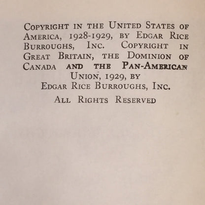 Tarzan and the Lost Empire - Edgar Rice Burroughs - Early Reprint - 1929