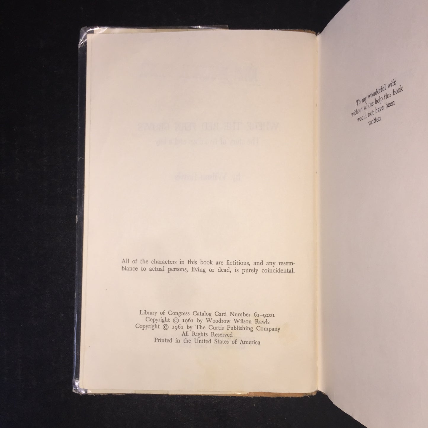 Where The Red Fern Grows - Wilson Rawls - Signed - Ex Library - 1976