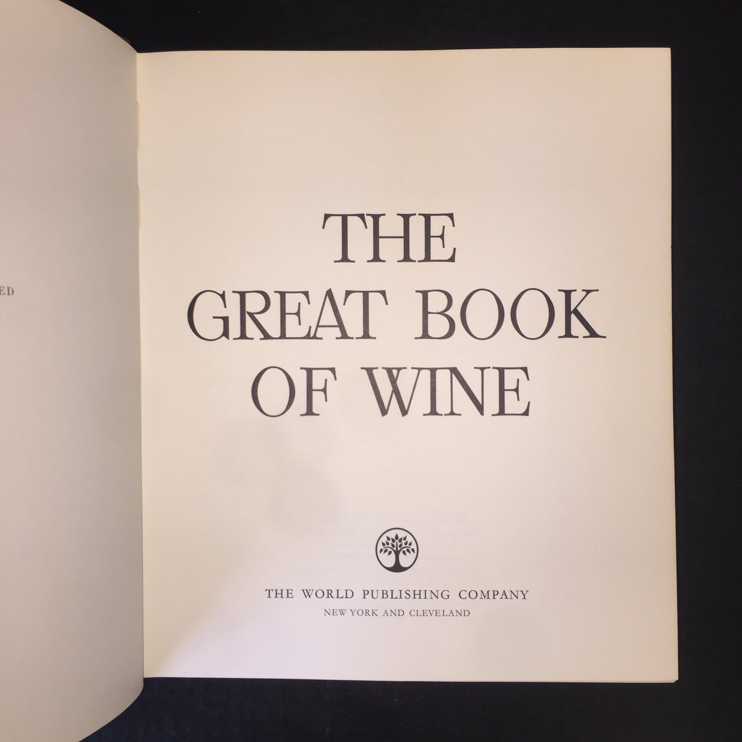 The Great Book of Wine - Edita Lausanne - 1st Thus - 1970