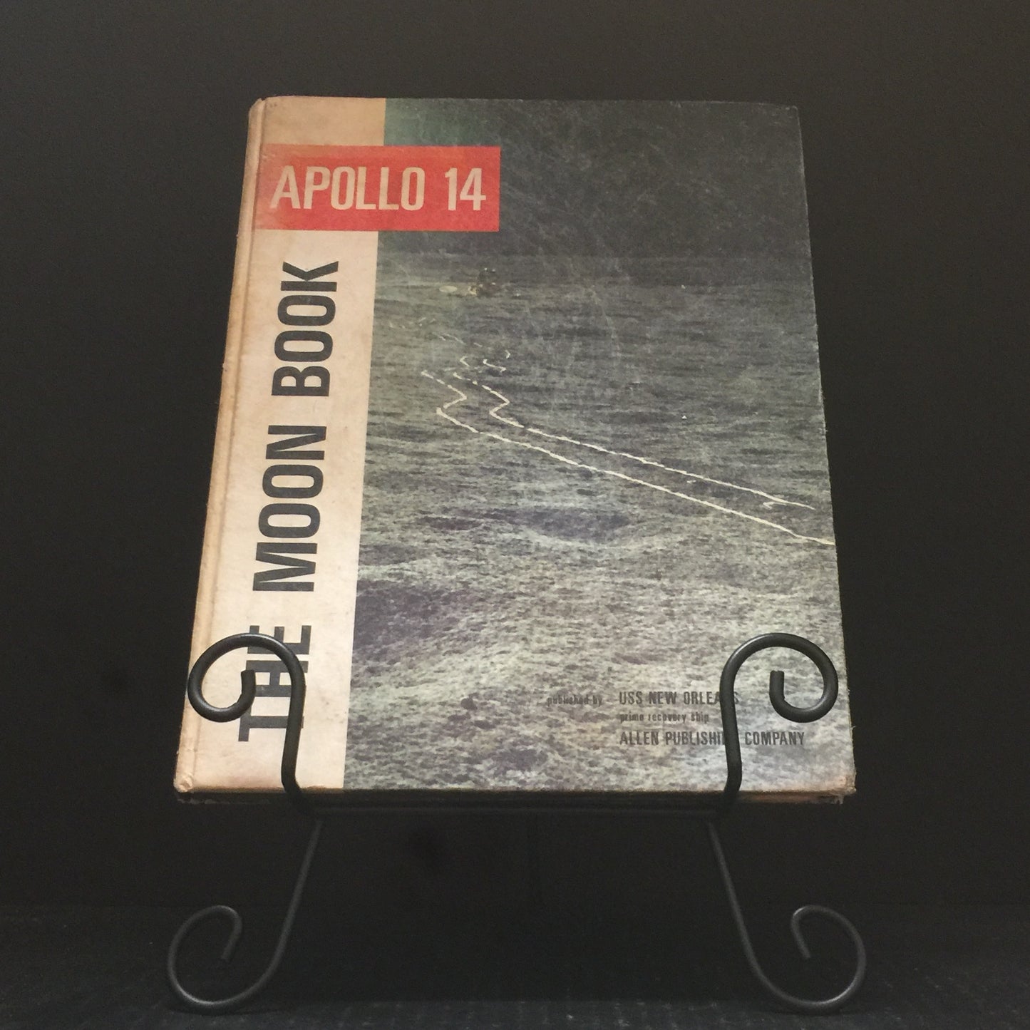 Apollo 14 The Moon Book - USS New Orleans - Very Scarce - 1971