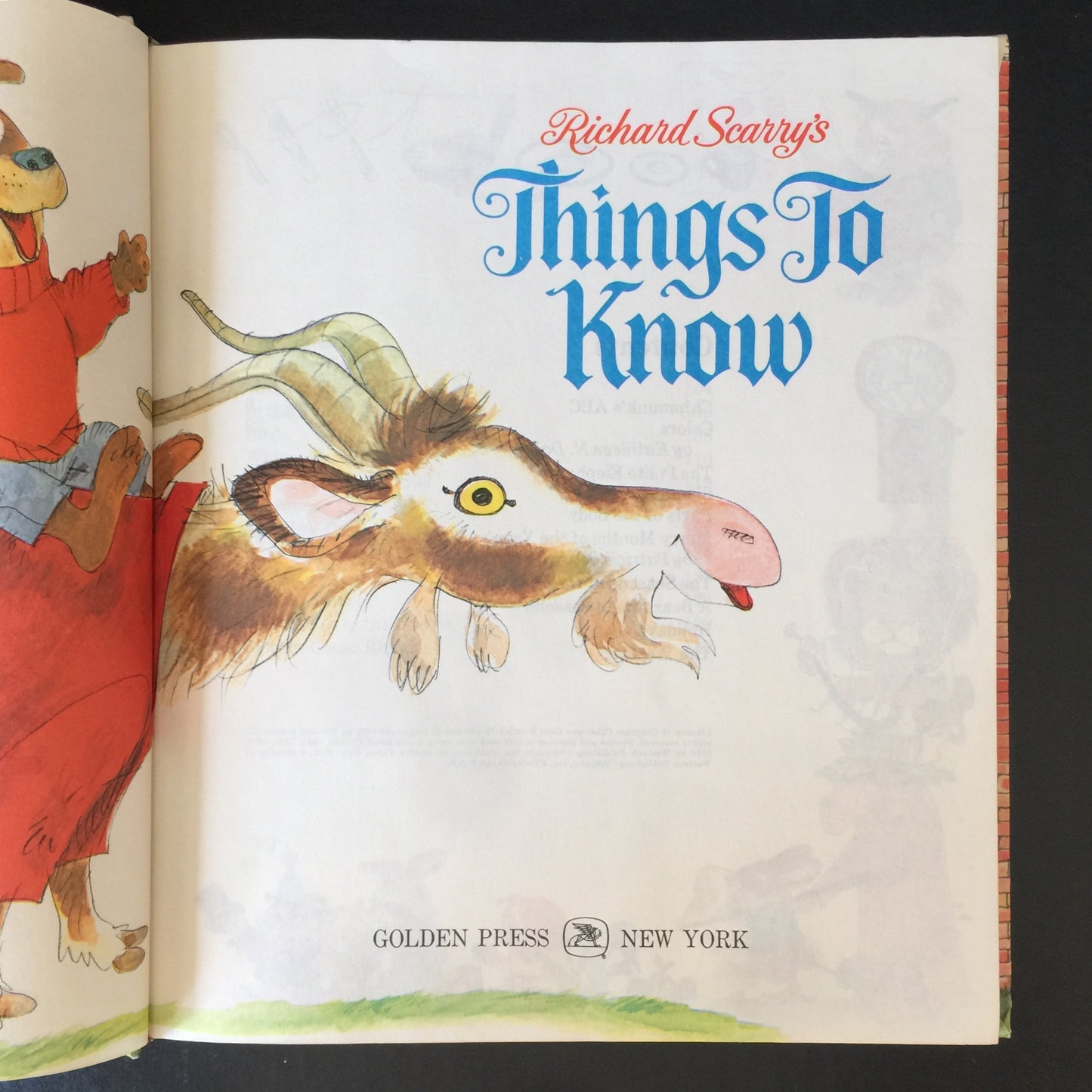 Things To Know - Richard Scarry - 1971