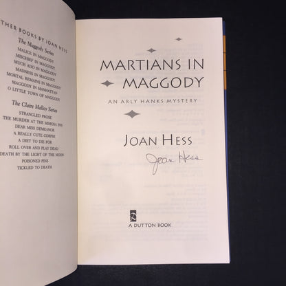 Martians in Maggody - Joan Hess - Signed - 1994