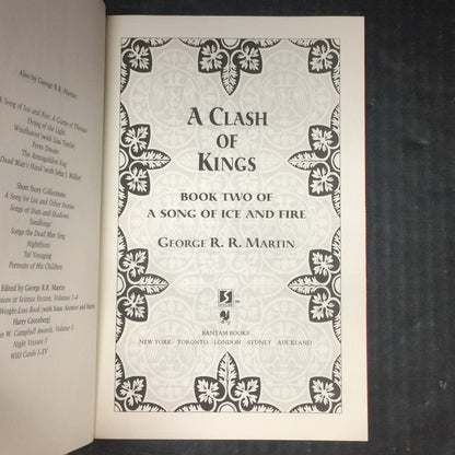 A Clash Of Kings - George R. R. Martin - First Edition - 1999